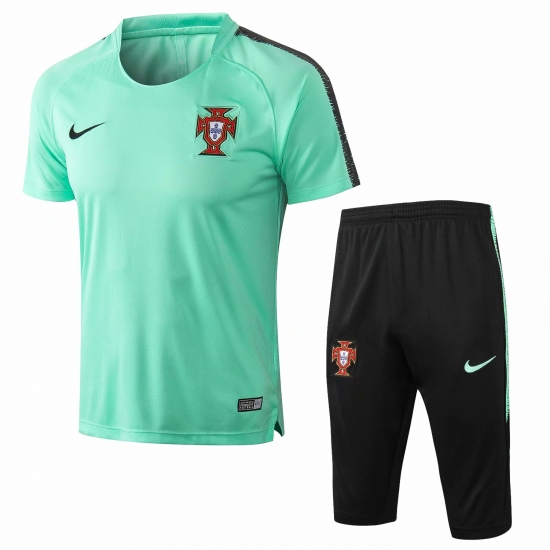 Portugal FIFA World Cup 2018 Green Short Training Suit - Click Image to Close