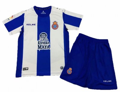 RCD Espanyol 2018/19 Home Soccer Jersey Kits (Shirts+Shorts)