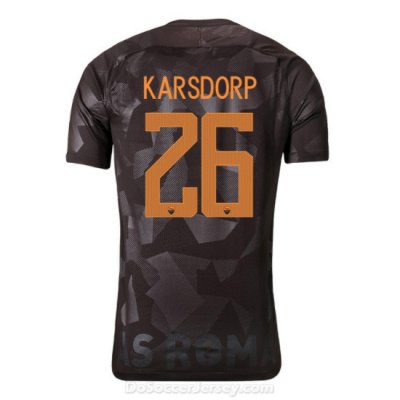 AS ROMA 2017/18 Third KARSDORP #26 Shirt Soccer Jersey