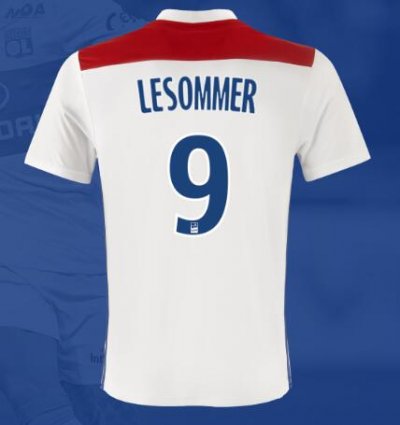 Olympique Lyonnais 2018/19 LE SOMMER 9 Home Shirt Soccer Jersey