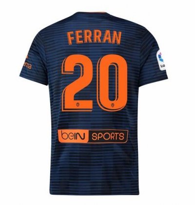Valencia 2018/19 FERRAN 20 Away Shirt Soccer Jersey