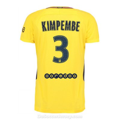 PSG 2017/18 Away Kimpembe #3 Shirt Soccer Jersey