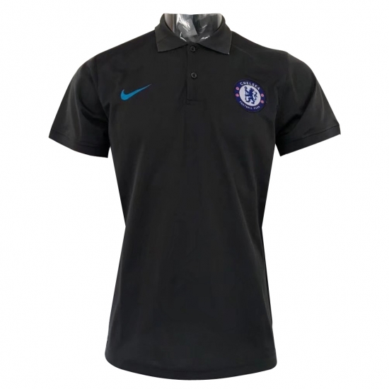 Chelsea Champions League Black 2017 Polo Shirt - Click Image to Close