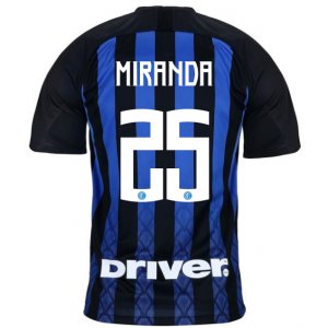 Inter Milan 2018/19 MIRANDA 25 Home Shirt Soccer Jersey