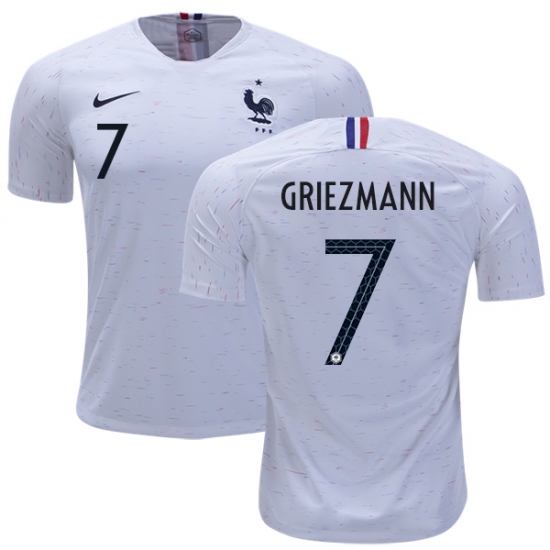 France 2018 World Cup ANTOINE GRIEZMANN 7 Away Shirt Soccer Jersey - Click Image to Close