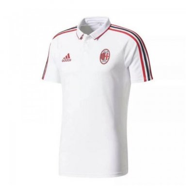 AC Milan 2017/18 White Polo Shirt