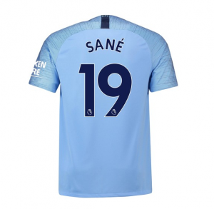 Manchester City 2018/19 Sané 19 Home Shirt Soccer Jersey