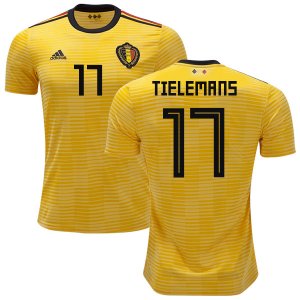 Belgium 2018 World Cup Away YOURI TIELEMANS 17 Shirt Soccer Jersey