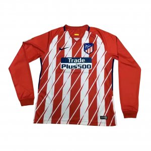 Atletico Madrid 2017/18 Home Long Sleeved Shirt Soccer Jersey