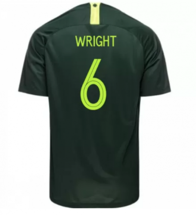 Australia 2018 FIFA World Cup Away Bailey Wright Shirt Soccer Jersey