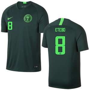 Nigeria Fifa World Cup 2018 Away Oghenekaro Etebo 8 Shirt Soccer Jersey