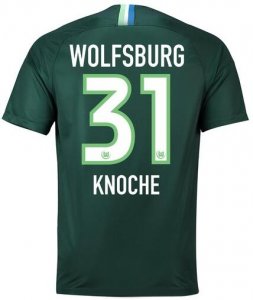 VfL Wolfsburg 2018/19 KNOCHE 31 Home Shirt Soccer Jersey