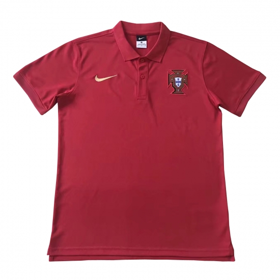Portugal FIFA World Cup 2018 Burgundy Polo Shirt - Click Image to Close