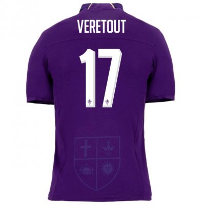 Fiorentina 2018/19 VERETOUT 17 Home Shirt Soccer Jersey