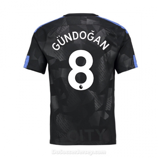 Manchester City 2017/18 Third Gundogan #8 Shirt Soccer Jersey - Click Image to Close