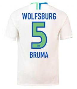 VfL Wolfsburg 2018/19 BREKALO 7 Away Shirt Soccer Jersey