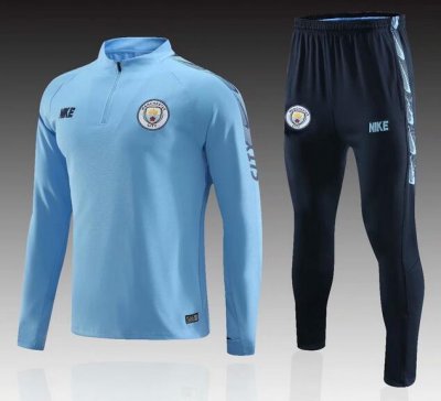 Manchester City 2019/2020 Blue Training Suit (Jacket+Trouser)