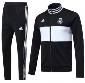 Real Madrid 2018/19 Black White Training Suit (Jacket+Trouser)