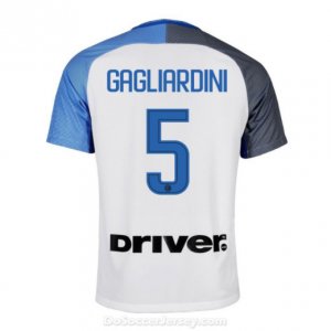 Inter Milan 2017/18 Away GAGLIARDINI #5 Shirt Soccer Jersey