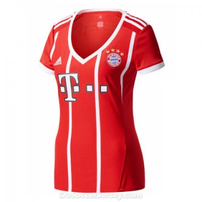 Bayern Munich 2017/18 Home Women's Shirt Soccer Jersey