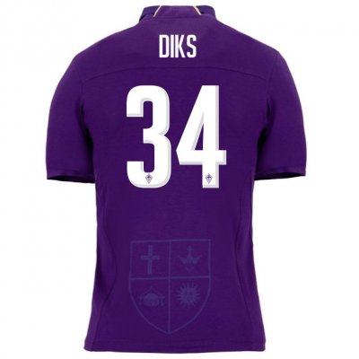 Fiorentina 2018/19 DIKS 34 Home Shirt Soccer Jersey