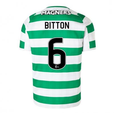 Celtic 2018/19 Home Bitton 6 Shirt Soccer Jersey