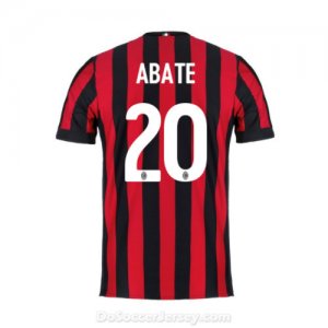 AC Milan 2017/18 Home Abate #20 Shirt Soccer Jersey