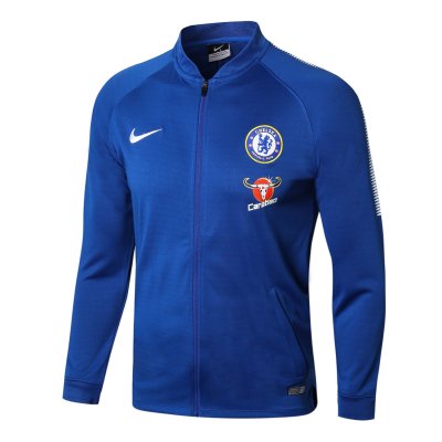 Chelsea 2017/18 Blue Track Jacket Top
