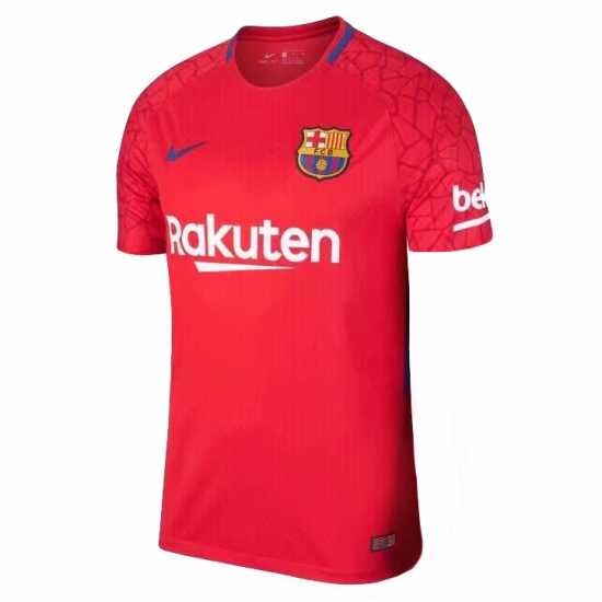 Barcelona 2017/18 Red Goalkeeper Shirt Soccer Jersey - Click Image to Close