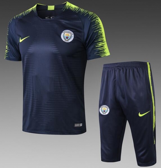 Manchester City 2018/19 Royal Blue Short Training Suit - Click Image to Close