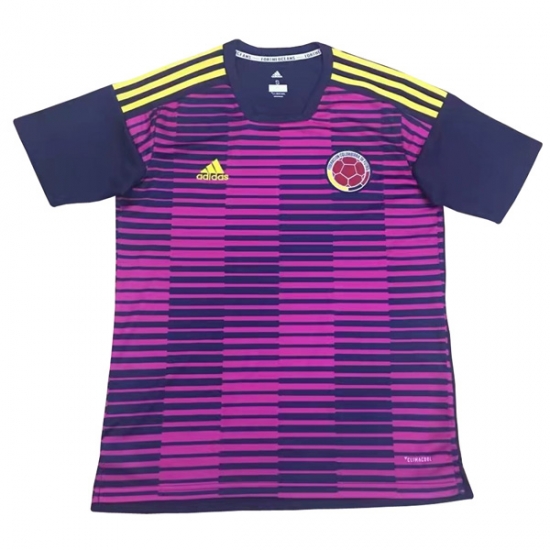 Colombia 2018 World Cup Pink Pre-Match Training Shirt - Click Image to Close
