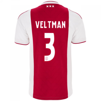 Ajax 2018/19 joel veltman 3 Home Shirt Soccer Jersey