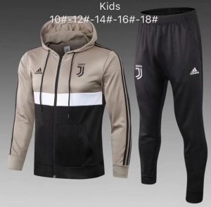 Kids Juventus 2018/19 Apricot Training Suit (Hoodie Jacket+Pants)