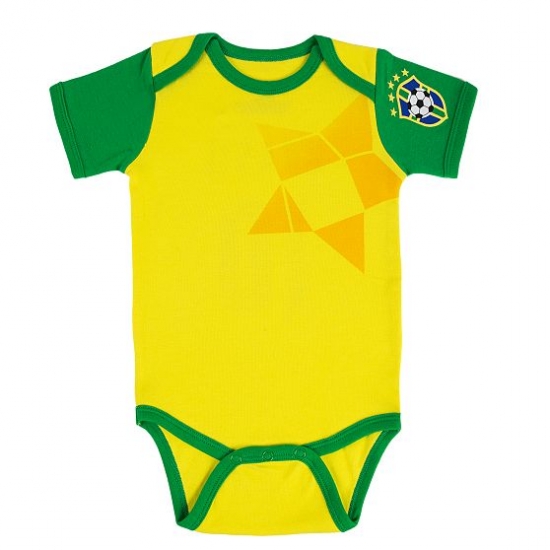 Brazil 2018 World Cup Home Infant Shirt Soccer Baby Suit Rompers Outfits - Click Image to Close
