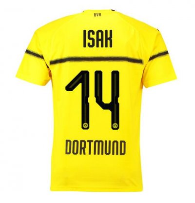 Borussia Dortmund 2018/19 Isak 14 Cup Home Shirt Soccer Jersey