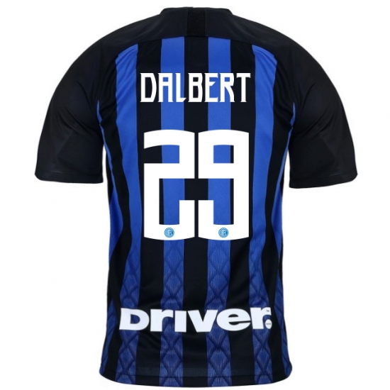Inter Milan 2018/19 DALBERT 29 Home Shirt Soccer Jersey - Click Image to Close