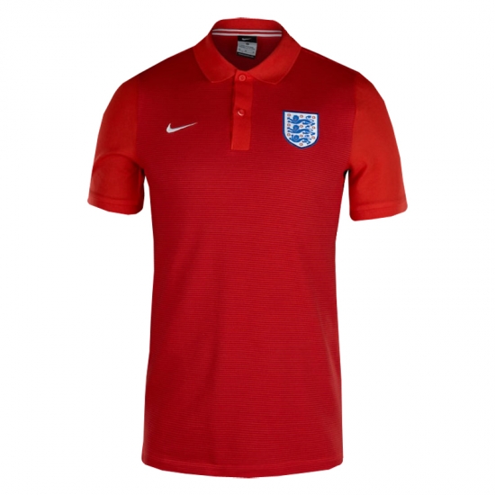 England 2018 World Cup Red Polo Shirt - Click Image to Close