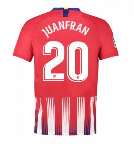 Atletico Madrid 2018/19 Juanfran 20 Home Shirt Soccer Jersey