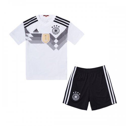 Germany 2018 World Cup Home Kids Soccer Kit Children Shirt And Shorts