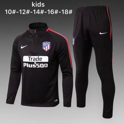 Kids Atletico Madrid Training Suit Black 2017/18