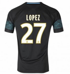 Olympique de Marseille 2018/19 LOPEZ 27 Away Shirt Soccer Jersey