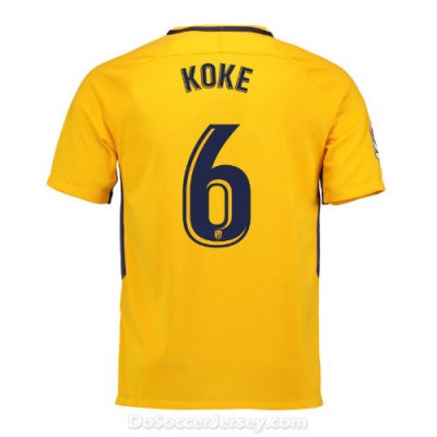 Atlético de Madrid 2017/18 Away Koke #6 Shirt Soccer Jersey