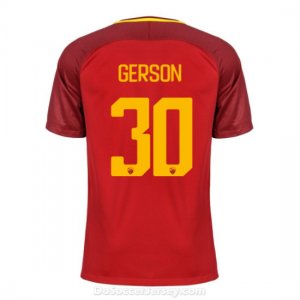 AS ROMA 2017/18 Home GERSON #30 Shirt Soccer Jersey