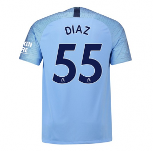 Manchester City 2018/19 Diaz 55 Home Shirt Soccer Jersey
