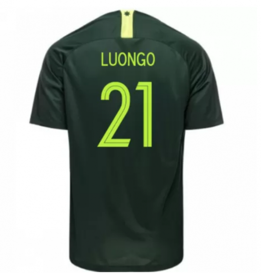 Australia 2018 FIFA World Cup Away Massimo Luongo Shirt Soccer Jersey - Click Image to Close