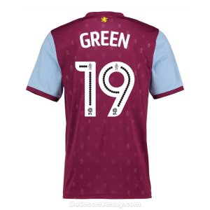 Aston Villa 2017/18 Home Green #19 Shirt Soccer Jersey