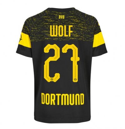 Borussia Dortmund 2018/19 Wolf 27 Away Shirt Soccer Jersey