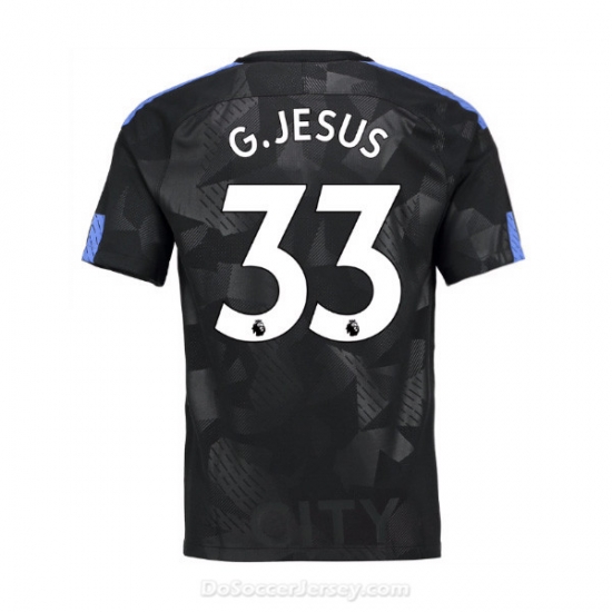 Manchester City 2017/18 Third G.Jesus #33 Shirt Soccer Jersey - Click Image to Close