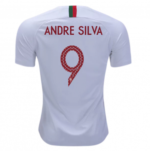 Portugal 2018 World Cup Away Andre Silva Shirt Soccer Jersey