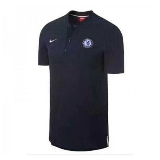 Chelsea 2017/18 Black Polo Shirt - Click Image to Close